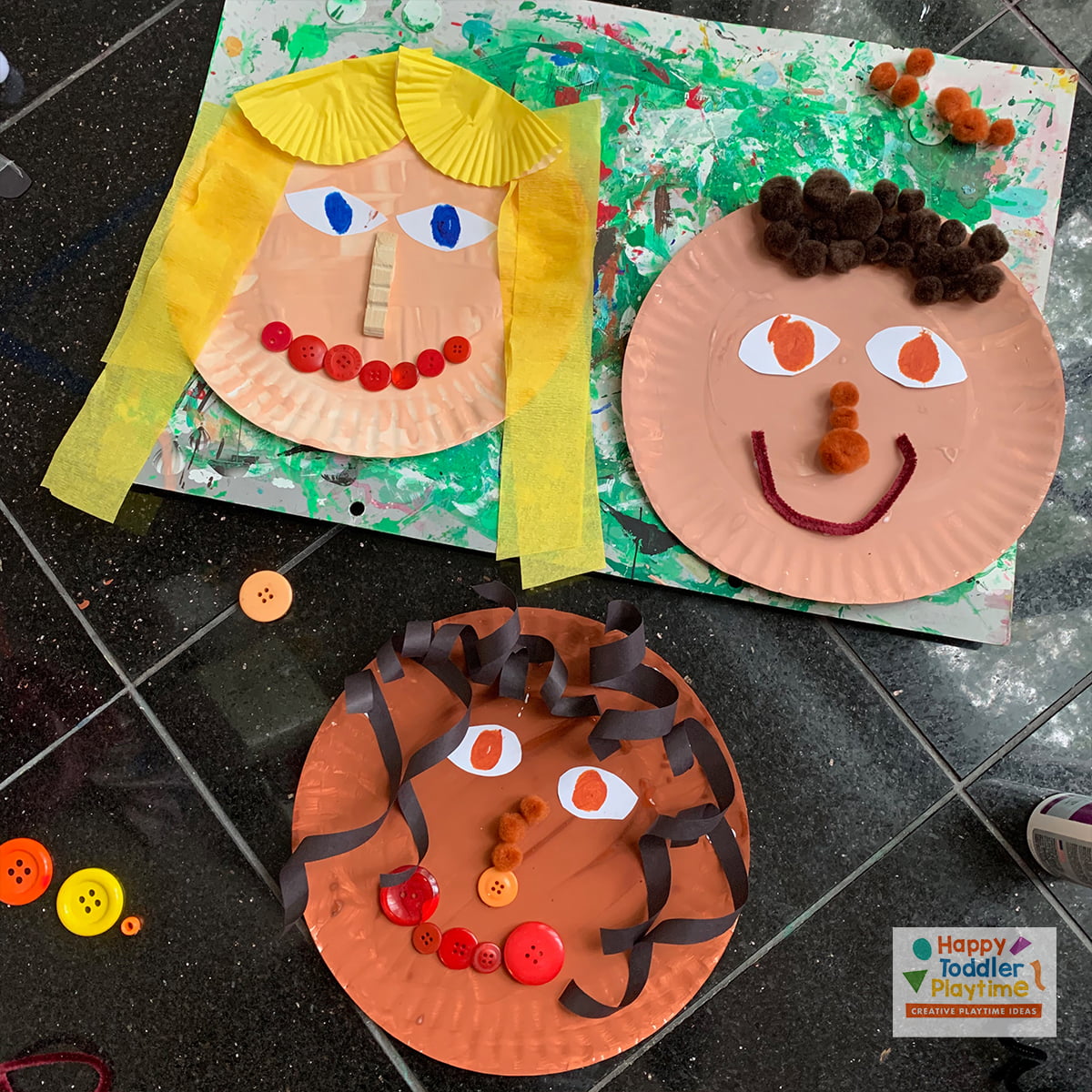 Paper Plate Self Portrait Craft