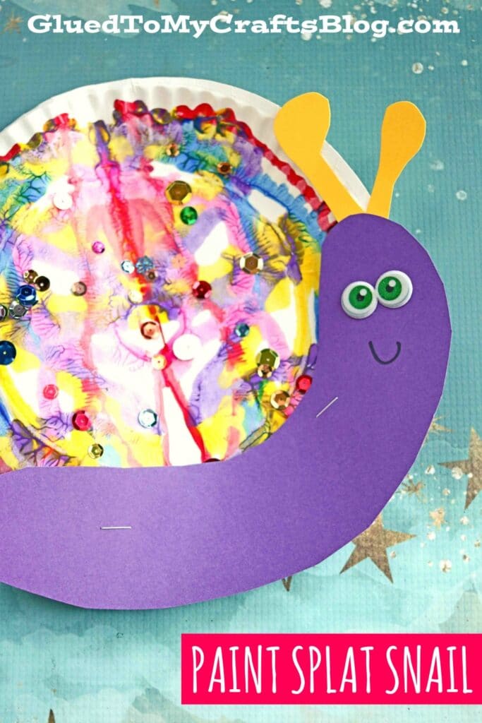 Paper Plate & Paint Splat Snails