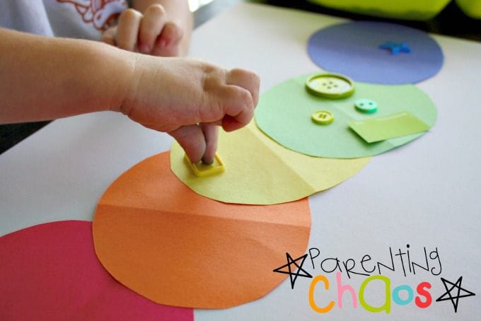 Hungry Caterpillar Color Sorting Activity