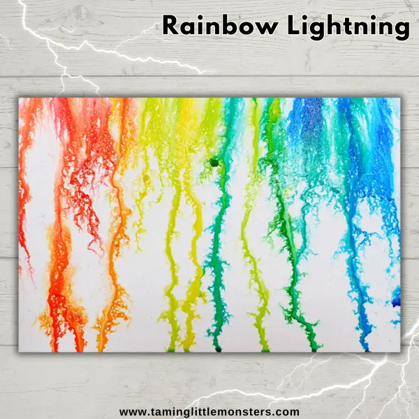 Make Rainbow Lightning Art