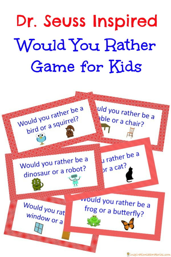 Dr. Seuss Inspired Would You Rather Activity